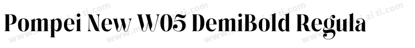 Pompei New W05 DemiBold Regular字体转换